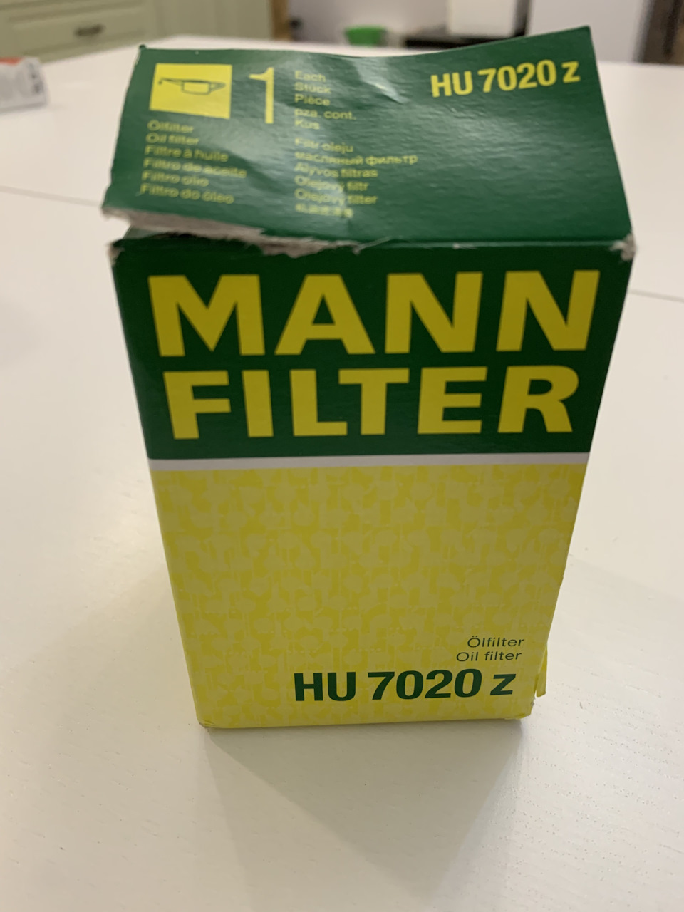 Масляный фильтр Mann HU7020Z — Skoda Kodiaq (1G), 2 л, 2020 года ...