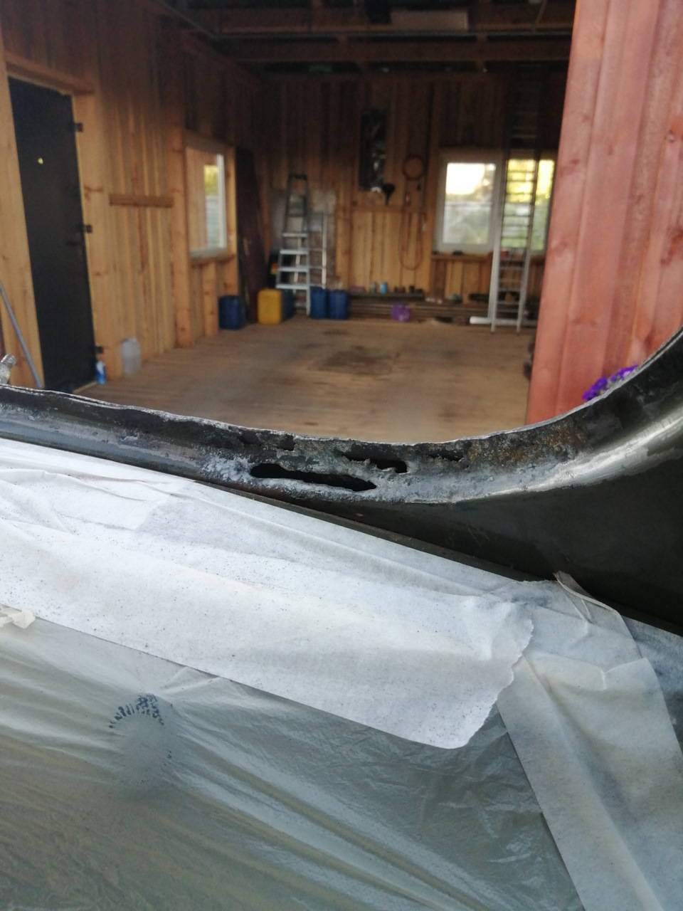 Чем закрыть сквозную коррозию в рамке лобового? — Сообщество «УАЗ ...