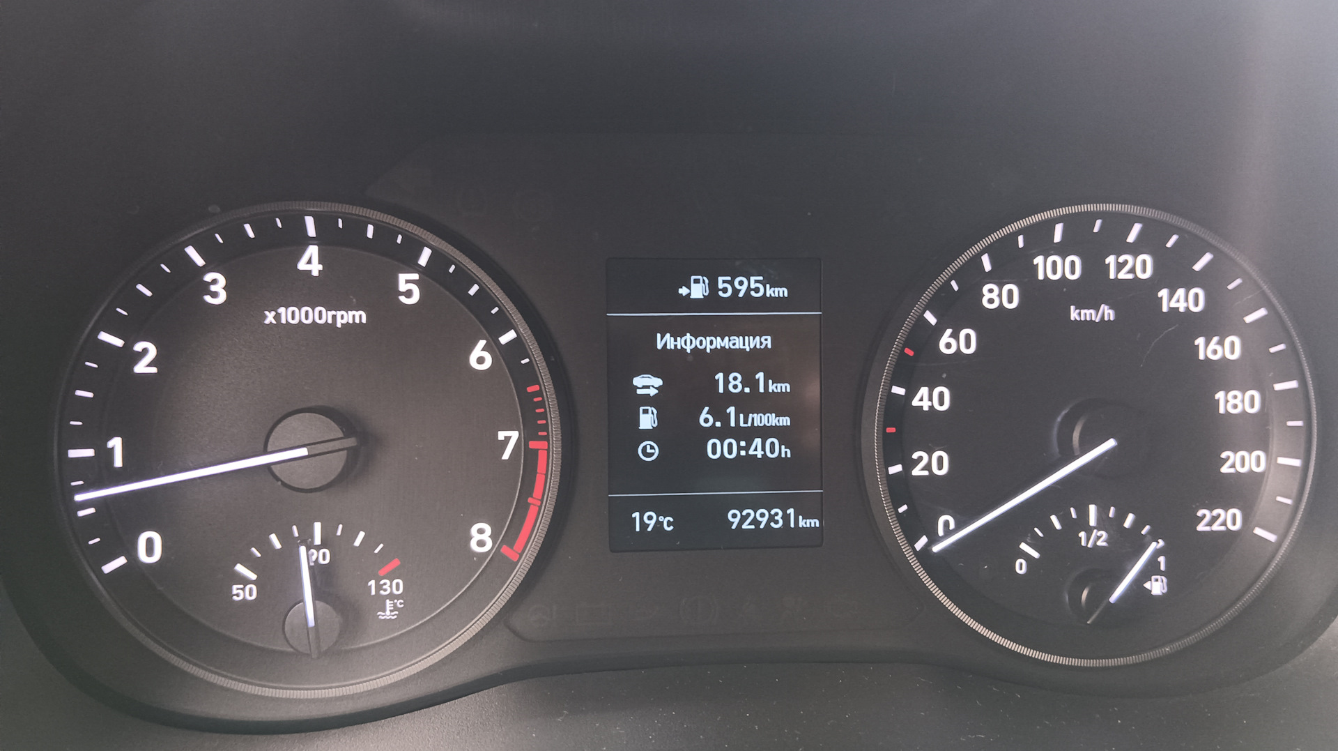 Расход топлива — KIA Ceed SW (3G), 1,6 л, 2019 года | наблюдение | DRIVE2