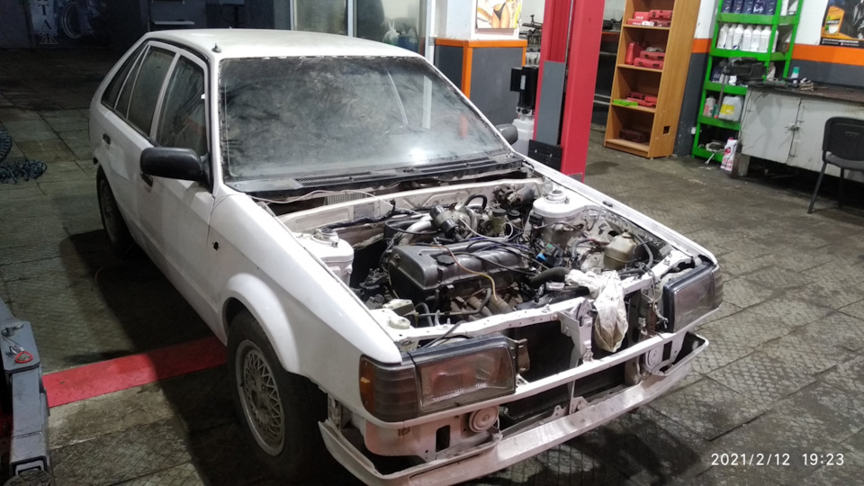 Свап двигателя z5-de — Mazda Familia (BF), 1,5 л, 1985 года | своими ...