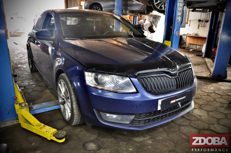 Skoda Octavia A7 1.8 TSI (Двигатель CJSA 180hp) Изготовление Downpipe ...