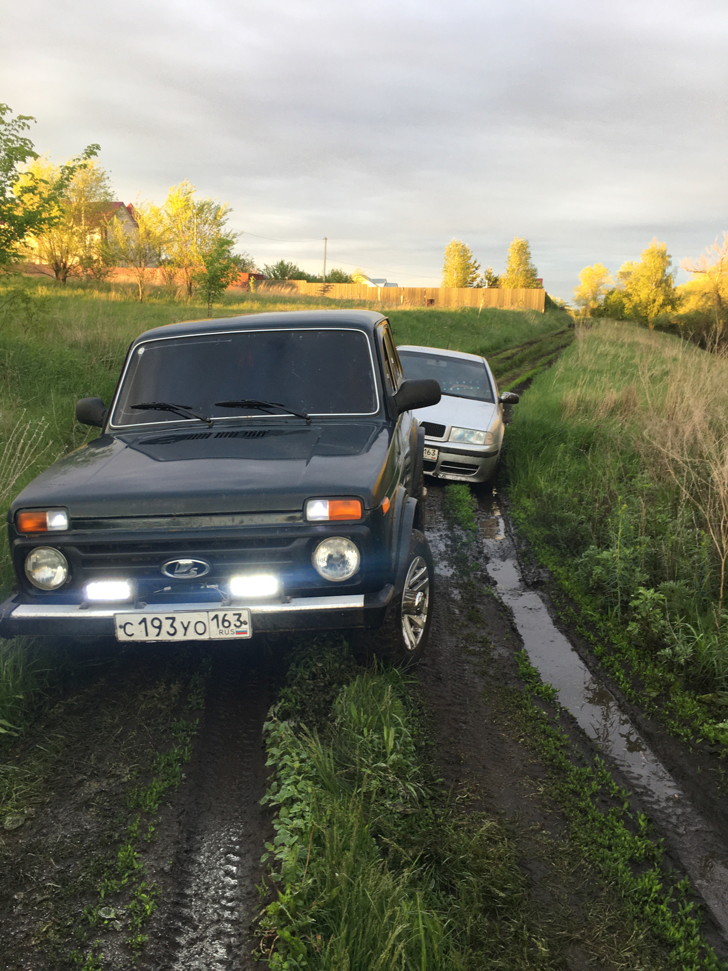 Лада Нива в поле