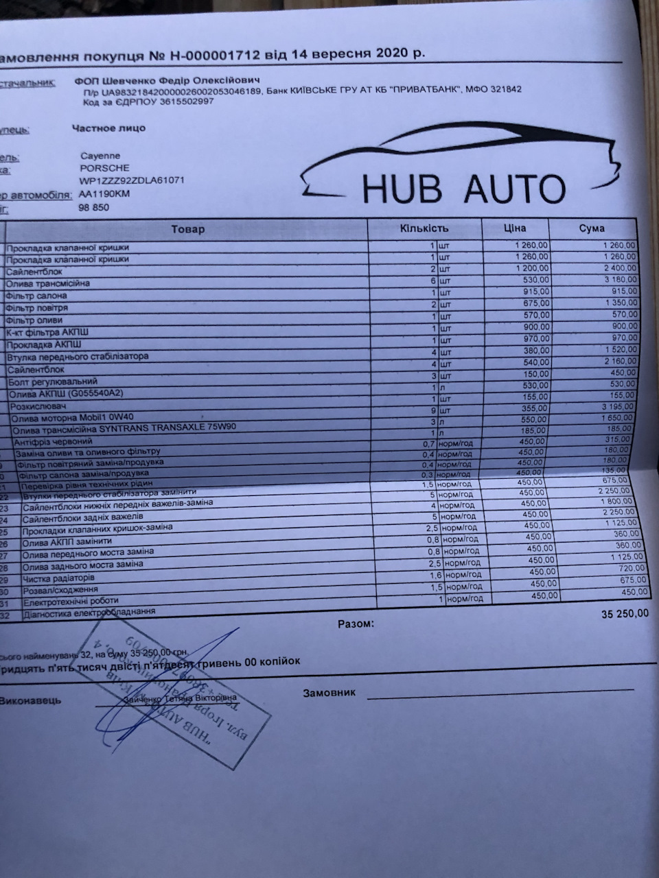 Т.О. 100тысяч — Porsche Cayenne (2G) 958, 4,8 л, 2012 года | плановое ...