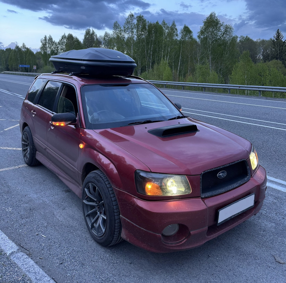 Новый люк и бокс на крышу — Subaru Forester (SG), 2 л, 2002 года | тюнинг |  DRIVE2