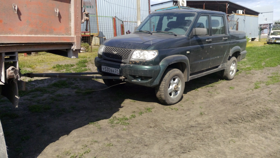 Жесткая сцепка для УАЗа, Газели — УАЗ Pickup, 2,7 л, 2011 года ...