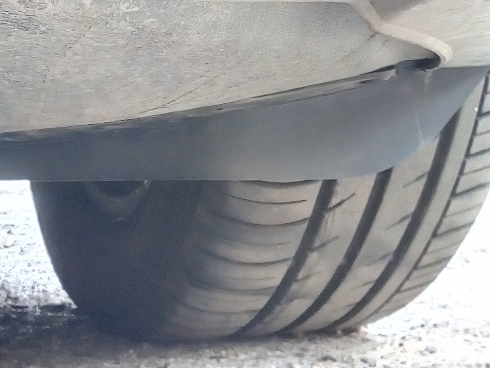 Установка спойлера переднего подкрылка — Audi A6 (C6), 3 л, 2005 года ...