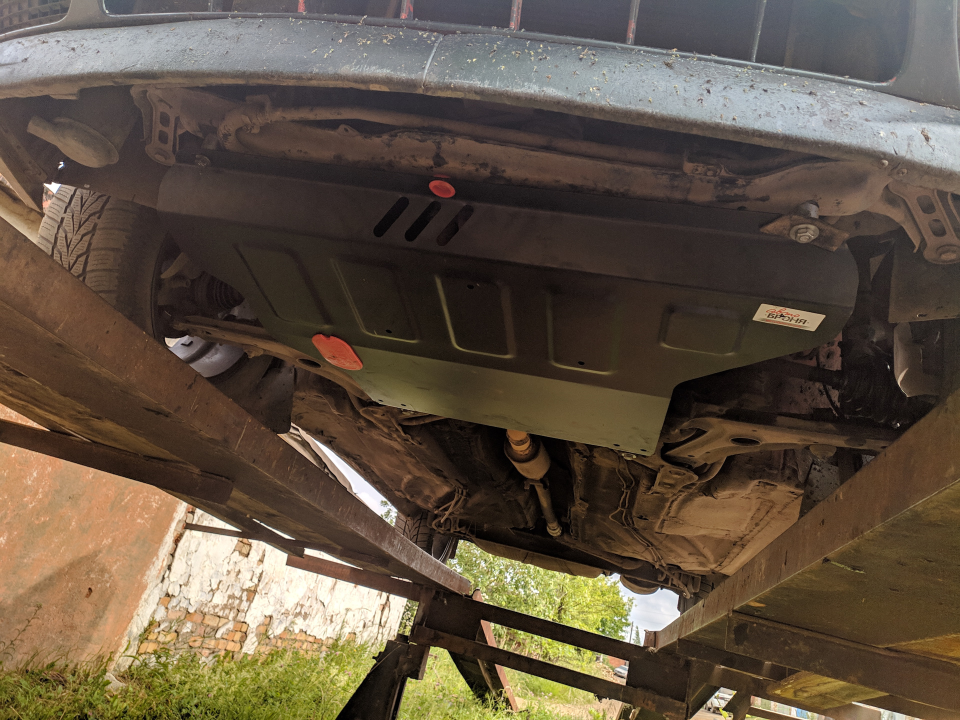 Установка защиты альта картер, — Volkswagen Golf Mk3, 1,6 л, 1992 года ...
