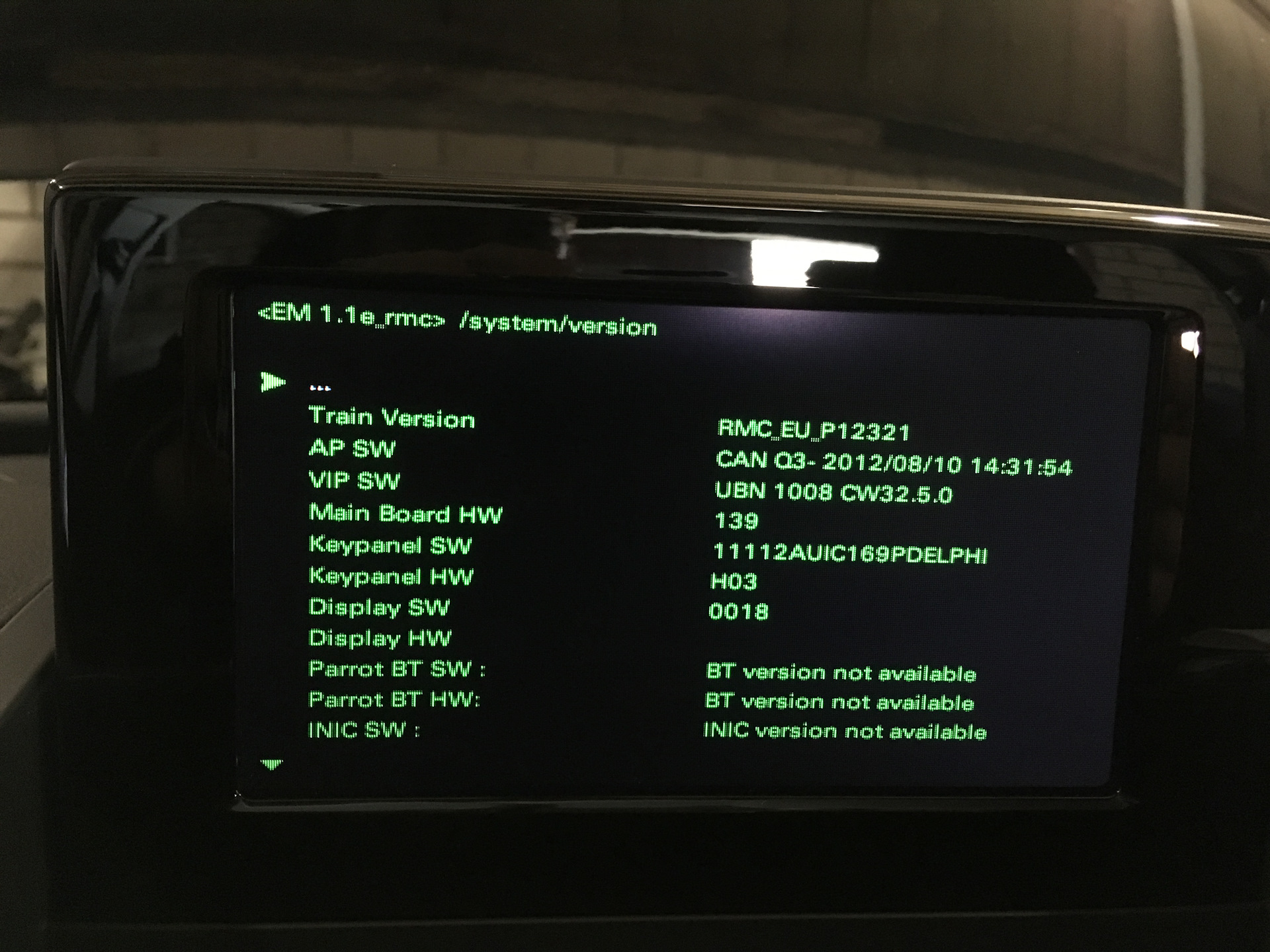 Green menu. Audi q3 Green menu. Инженерное меню Ауди q3.