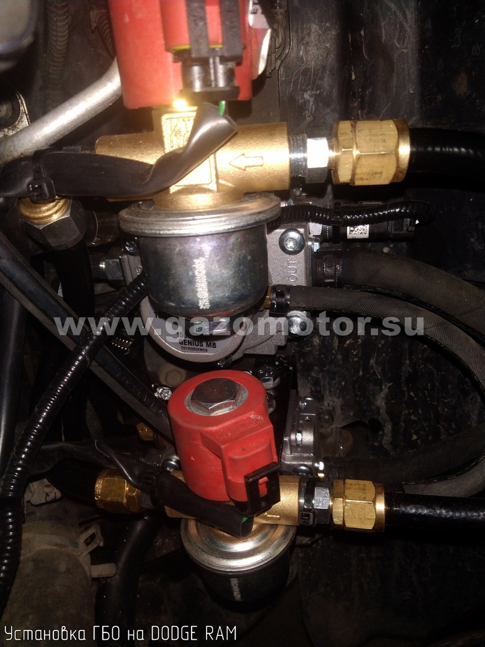 Установка ГБО BRC PLUG&DRIVE на DODGE RAM 345HP баллон 175 литров ...