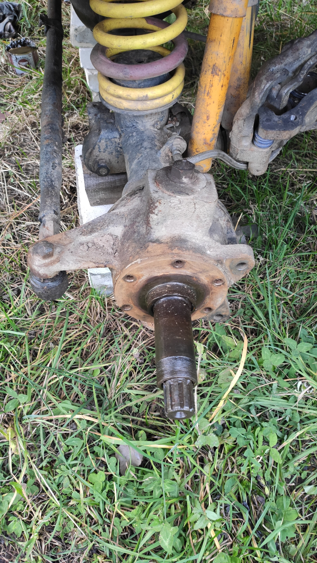 Установка Фордовских подшипников в передние ступицы + замена шкворней ...