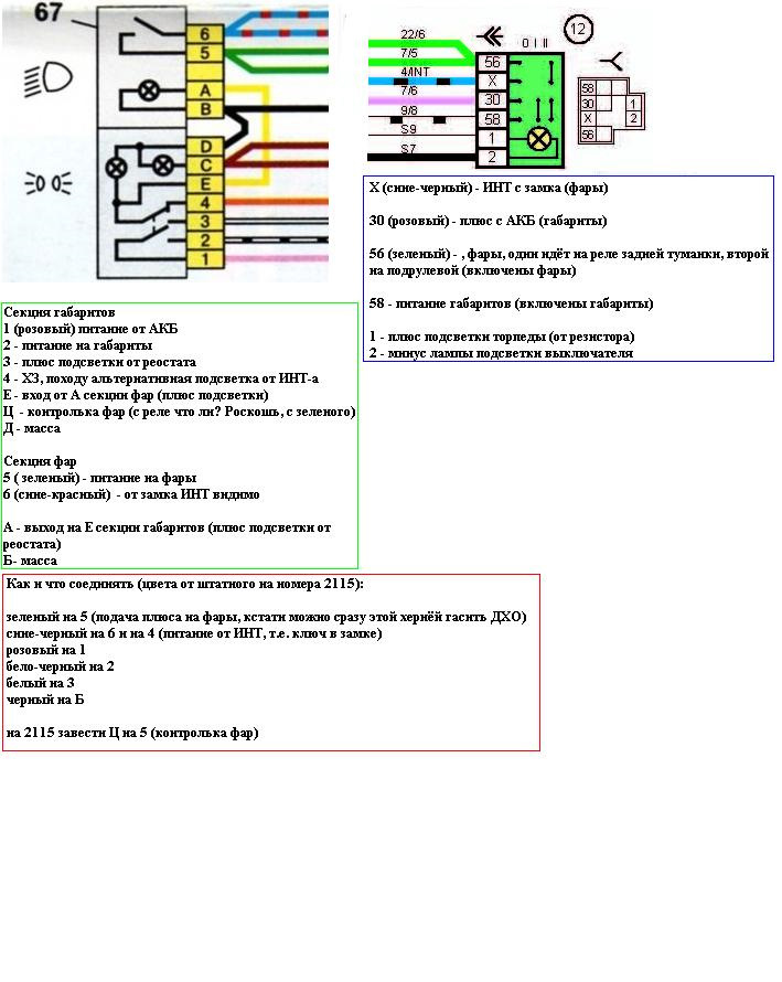 Подрулевые переключатели от приоры и замок зажигания от 2109. — Lada ...