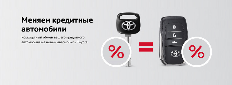 Поменять кредитную машину на новую тойоту
