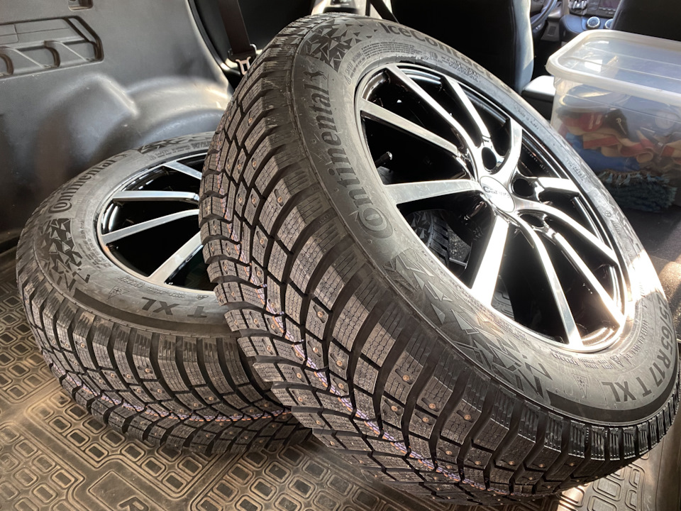 Новая зимняя резина continental icecontact 3 — Toyota RAV4 (IV), 2 л ...