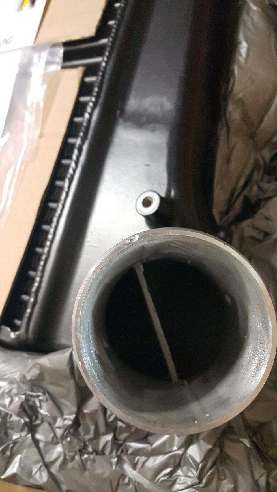 Интересная структура: поток разделяется внутри надвое — Skoda Yeti