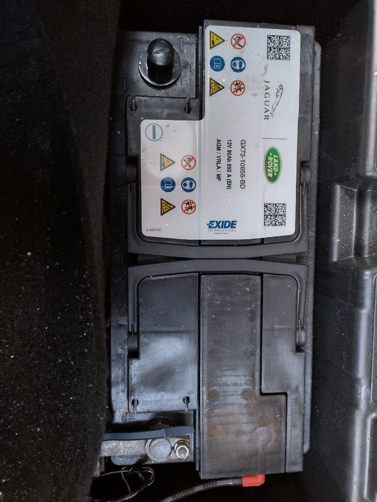 Замена АКБ — Land Rover Range Rover Sport (2G), 5 л, 2013 года ...