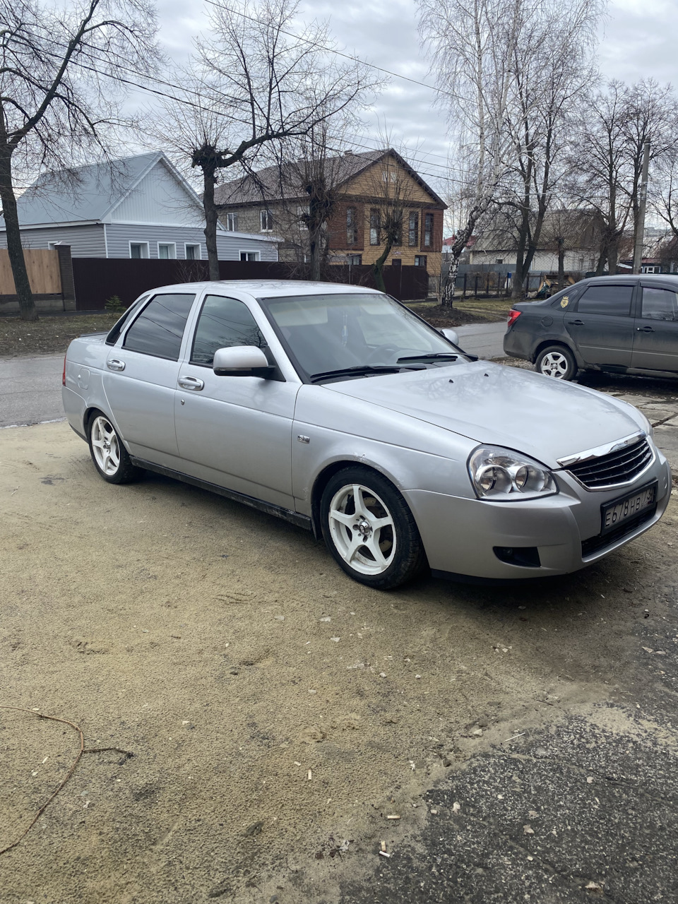 Занижение приора седан -70 — Lada Приора седан, 1,6 л, 2009 года ...