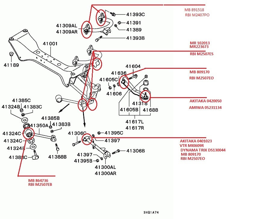Задний стаб от VR4 — Mitsubishi Galant (8G), 2,5 л, 1998 года | тюнинг ...