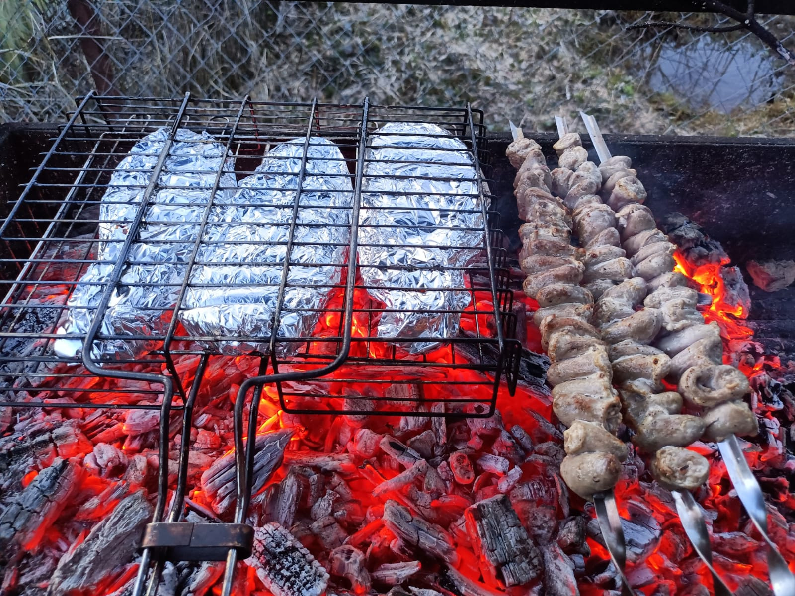 Картинки шашлычок под коньячок на природе