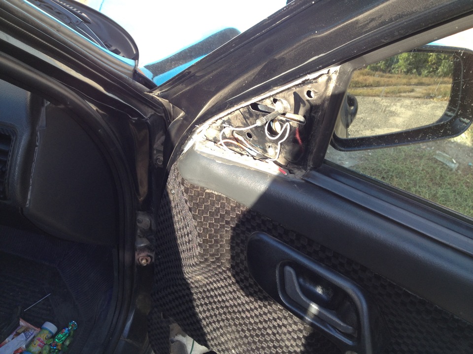 Установка зеркального элемента антиблик с подогревом на Ваз 21104 ...