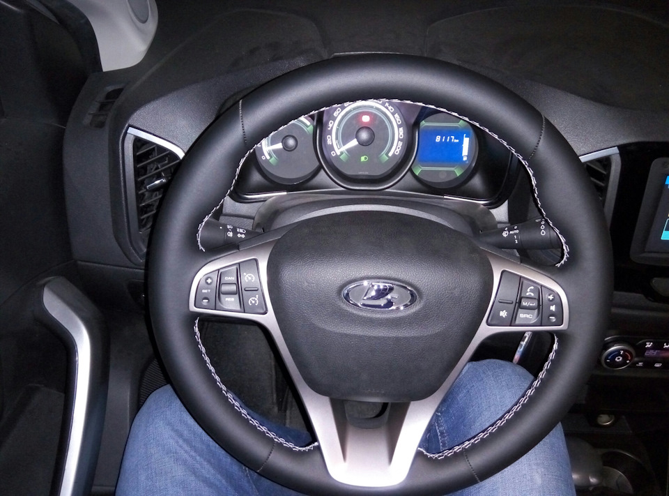 Кожанный руль от Весты в ладу Xray — Lada XRAY, 1,6 л, 2016 года ...