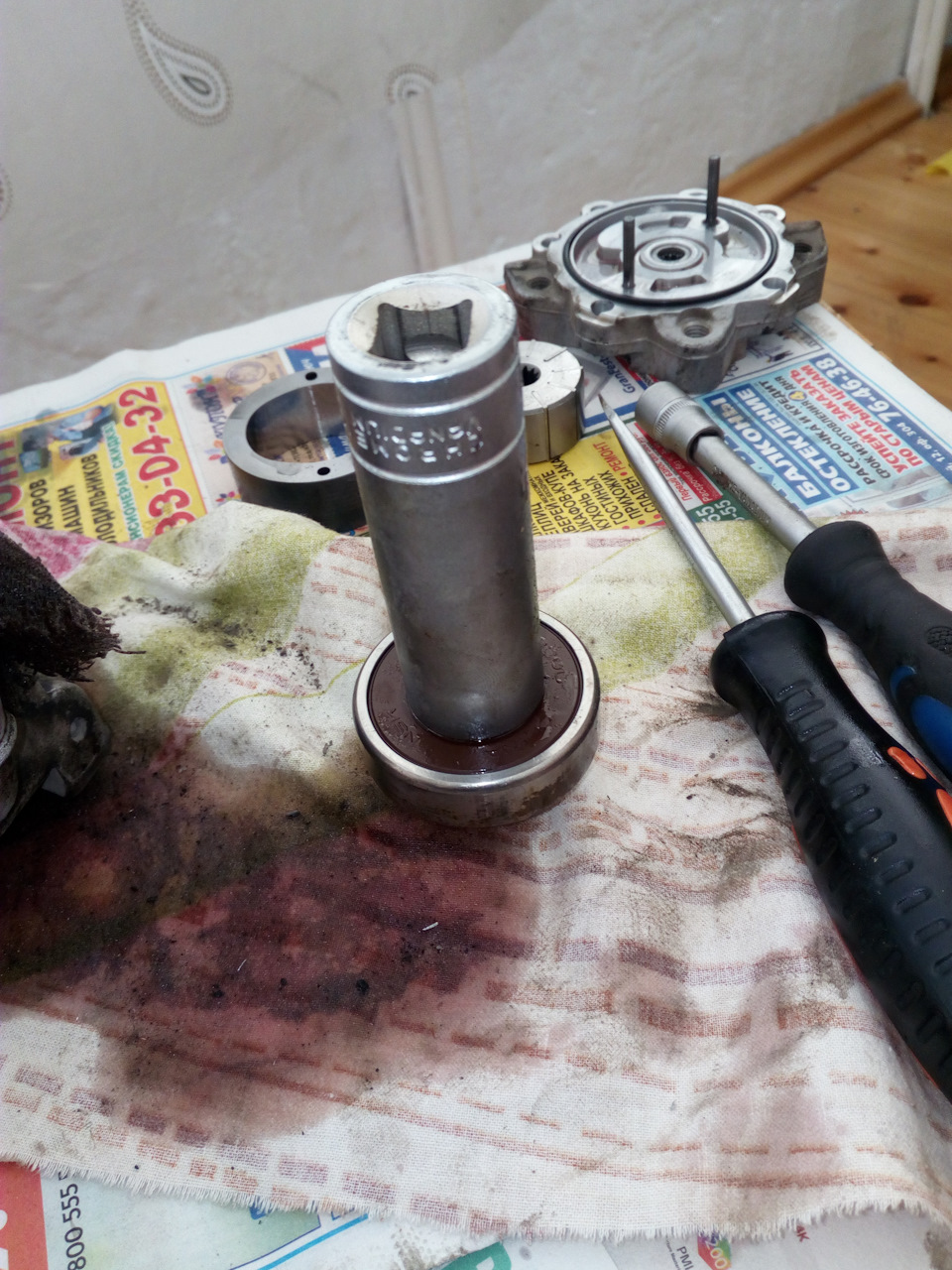 выбивал вот такой длинной головкой — Chery A13