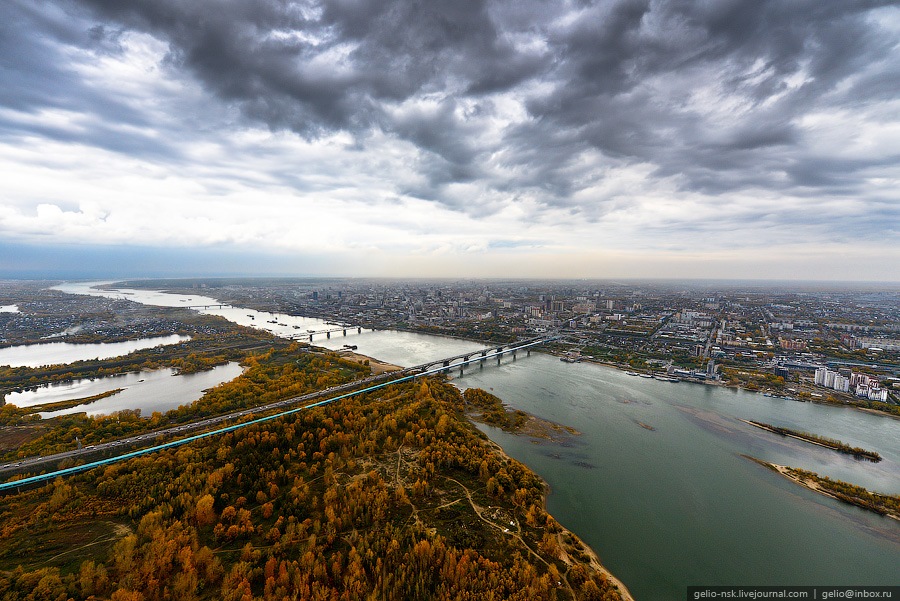 Фото с птичьего полета новосибирск