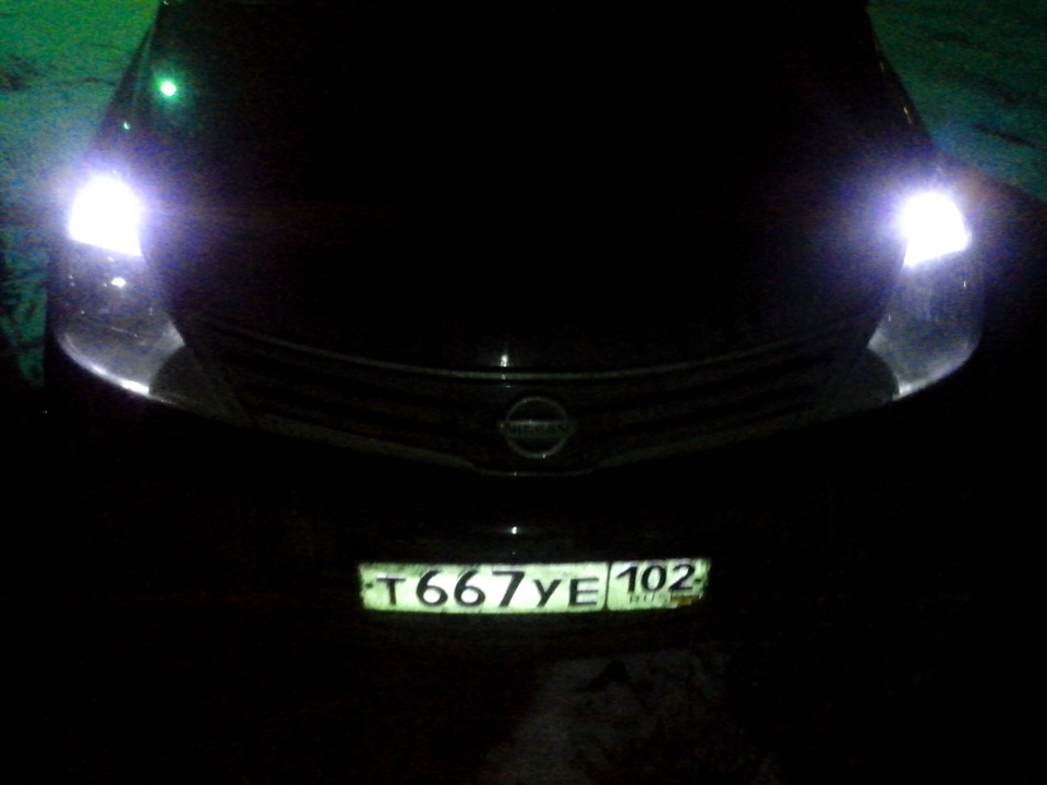 Фотки про фары! — Nissan Tiida (1G), 1,6 л, 2011 года | наблюдение | DRIVE2
