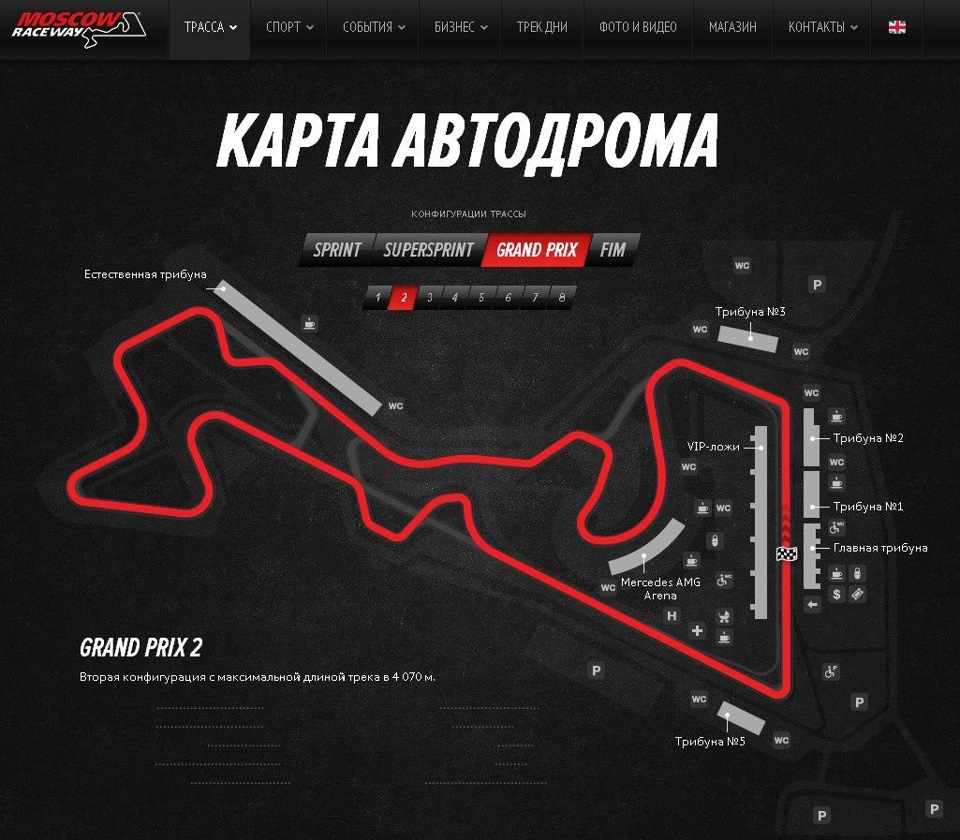 Moscow raceway трек