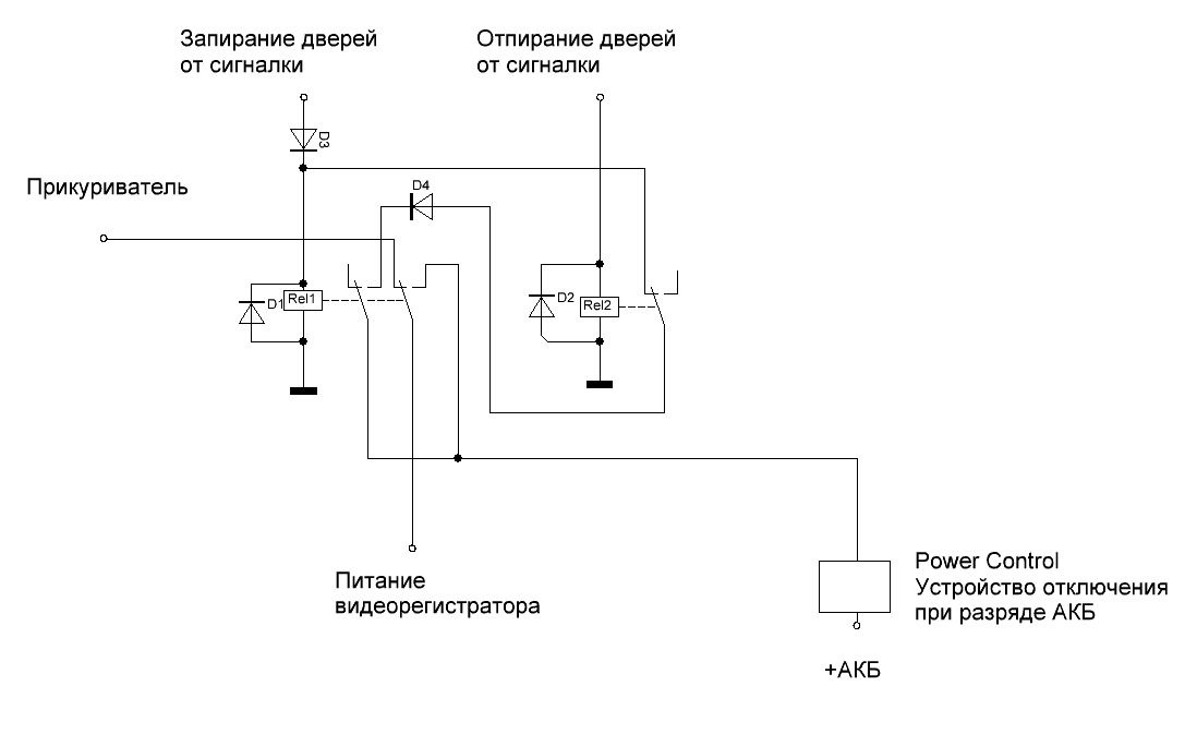 Схема видеорегистратора автомобильного