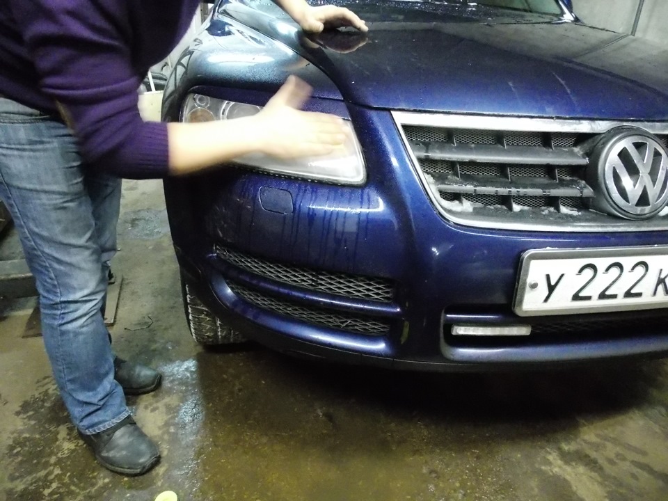 Борьба за свет на Туареге. Полировка и бронирование фар! — Volkswagen ...