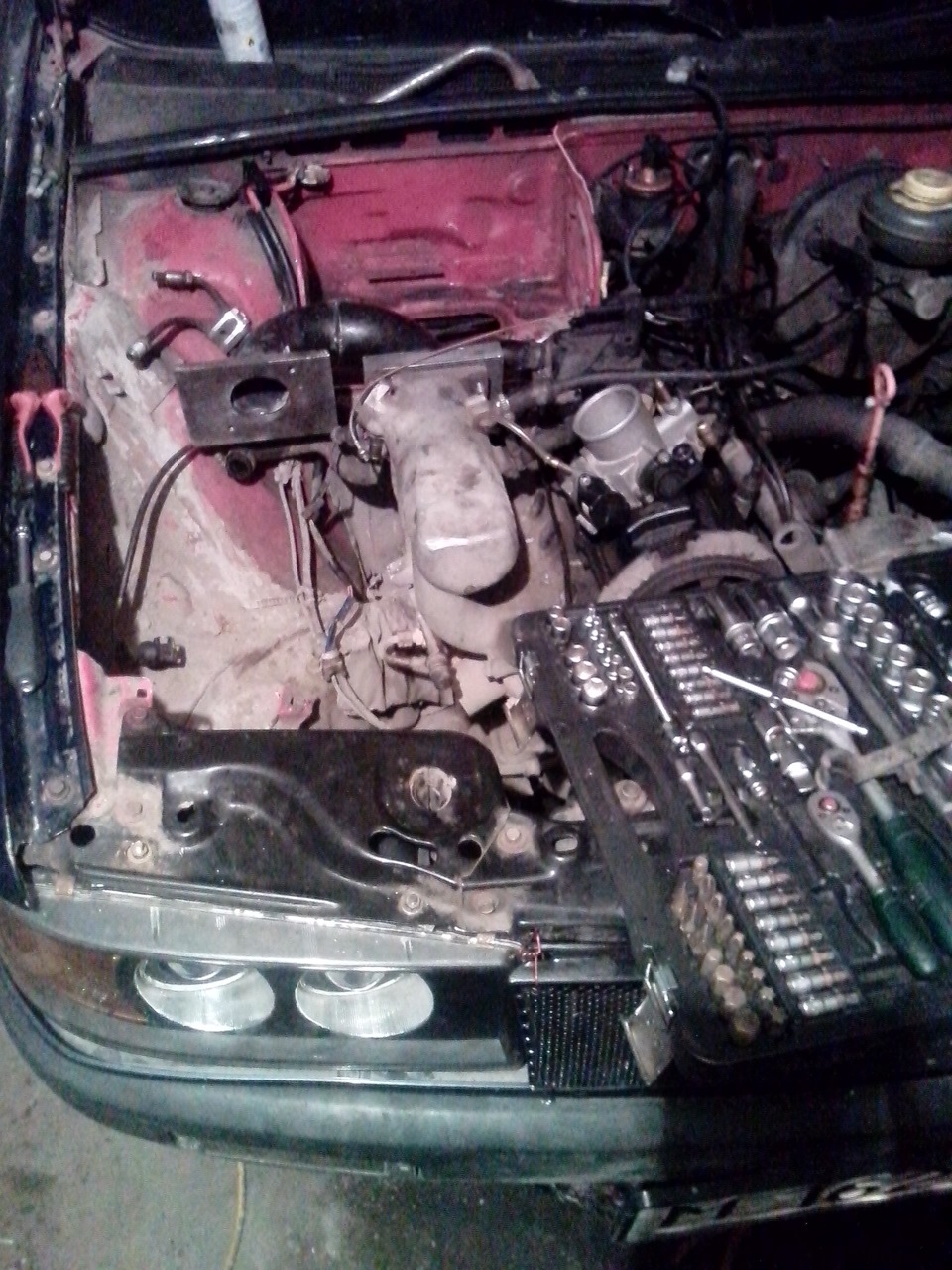 Доработка впускного коллектора под ДЗ ВАЗ — Audi 80 (B3), 1,8 л, 1989 ...