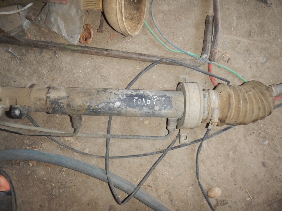 Заменил рейку на сто.( старая рейка сильно текла и стучала ...