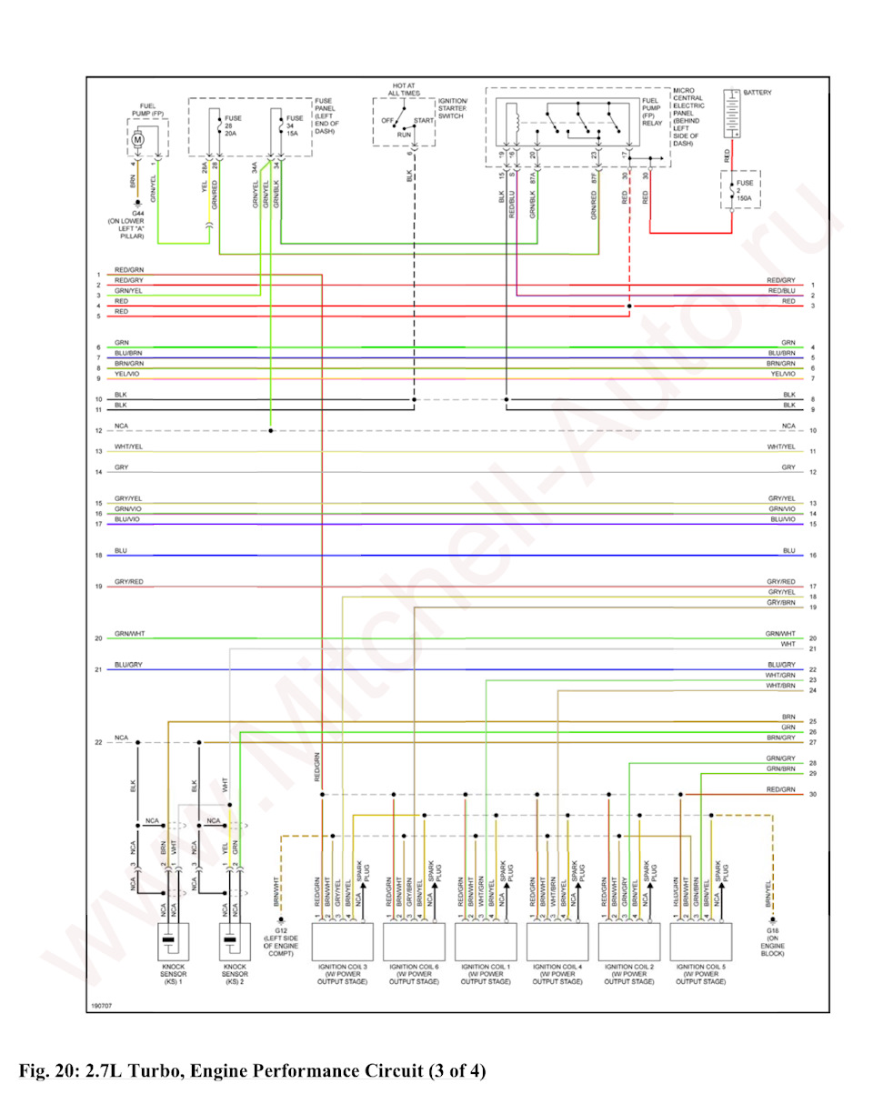 Схема зажигания BES — Audi Allroad (C5)