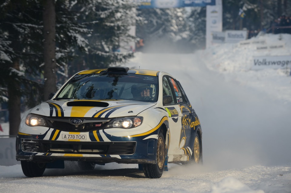WRC Rally Sweden 2013 — Subaru Impreza WRX STI (GV/GR), 2 л, 2009 года ...