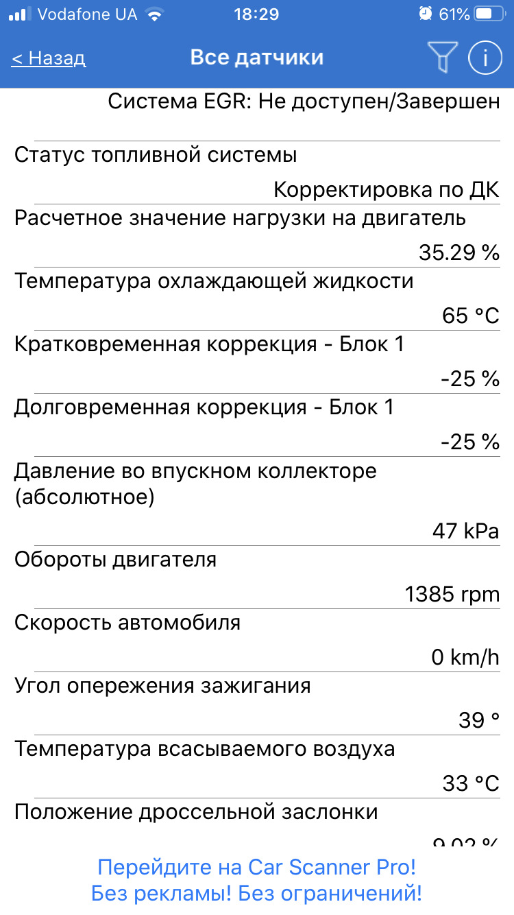 Какая-то странность с коррекциями — Сообщество «Ремонт и Эксплуатация ГБО»  на DRIVE2