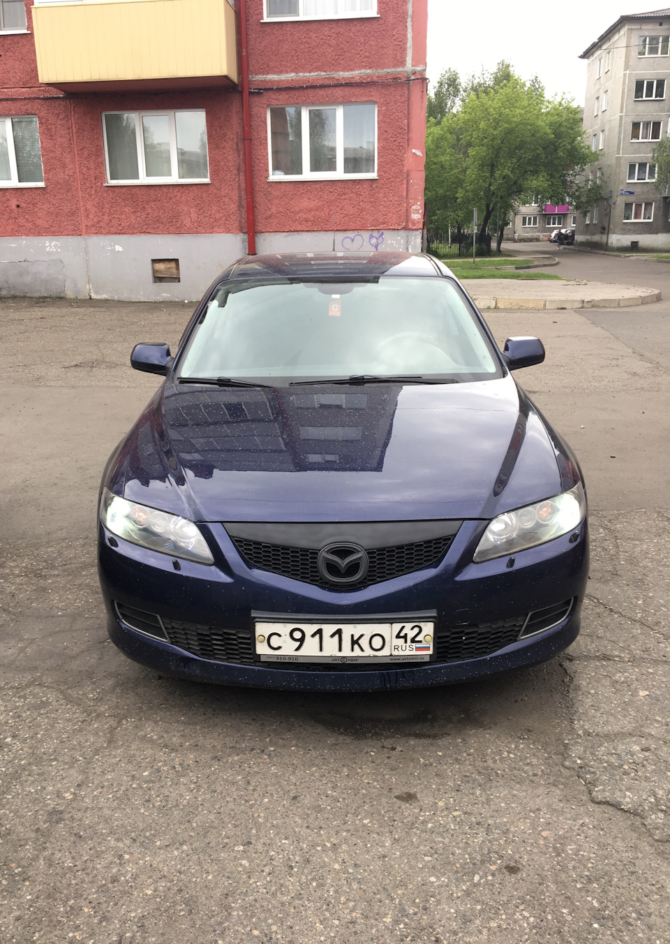 Покраска решетки в матовый черный. — Mazda 6 (1G) GG, 2,3 л, 2007 года |  стайлинг | DRIVE2