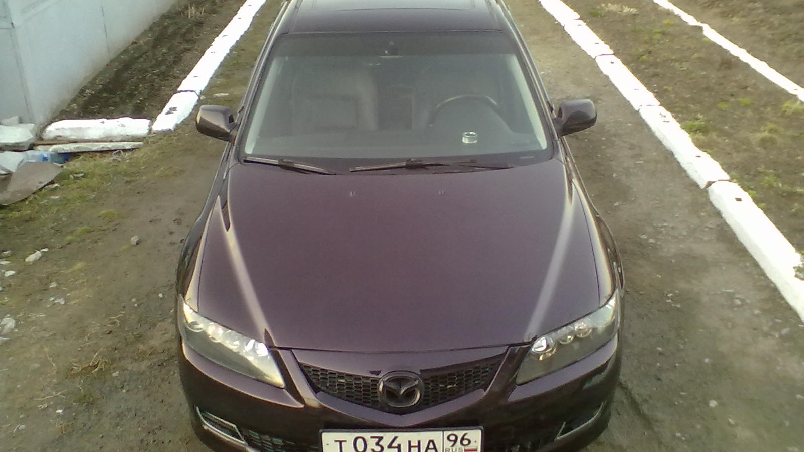 Mazda 6 (1G) GG 2.0 бензиновый 2005 | Цвет баклажан. 2.0л 6МТ. на DRIVE2