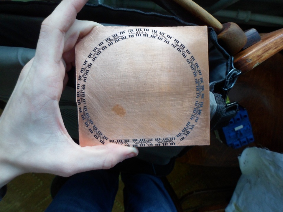 Моя первая печатная плата, по технологии ЛУТ(лазерно-утюжная технология ...