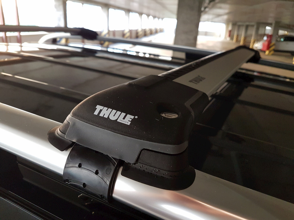 Установка THULE WingBar Edge креплений на рейлинги — Mercedes-Benz GLK-Class (X204)