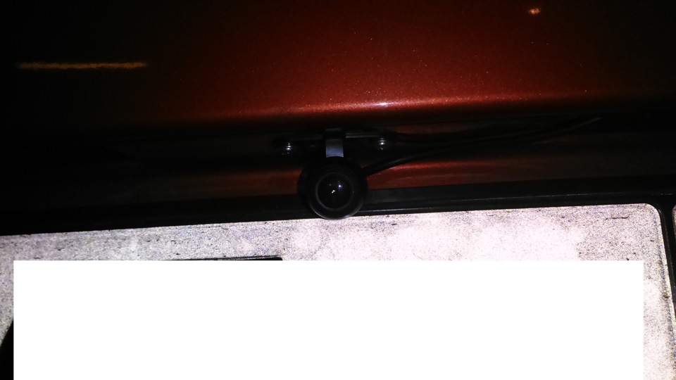 Установка камеры заднего вида — Lada Гранта (1G), 1,6 л, 2013 года ...