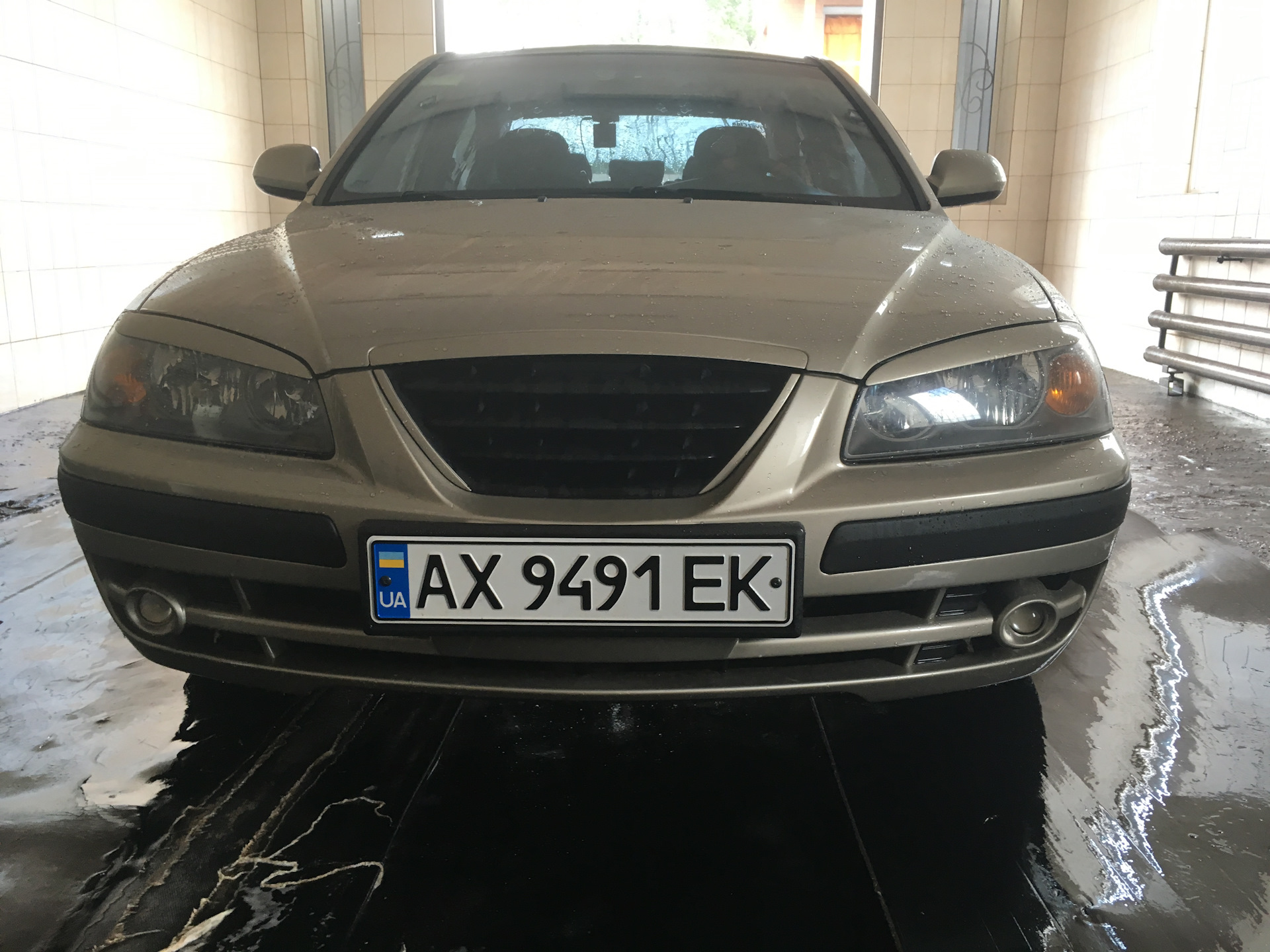 Передел решетки радиатора . — Hyundai Elantra (3G), 2 л, 2005 года ...