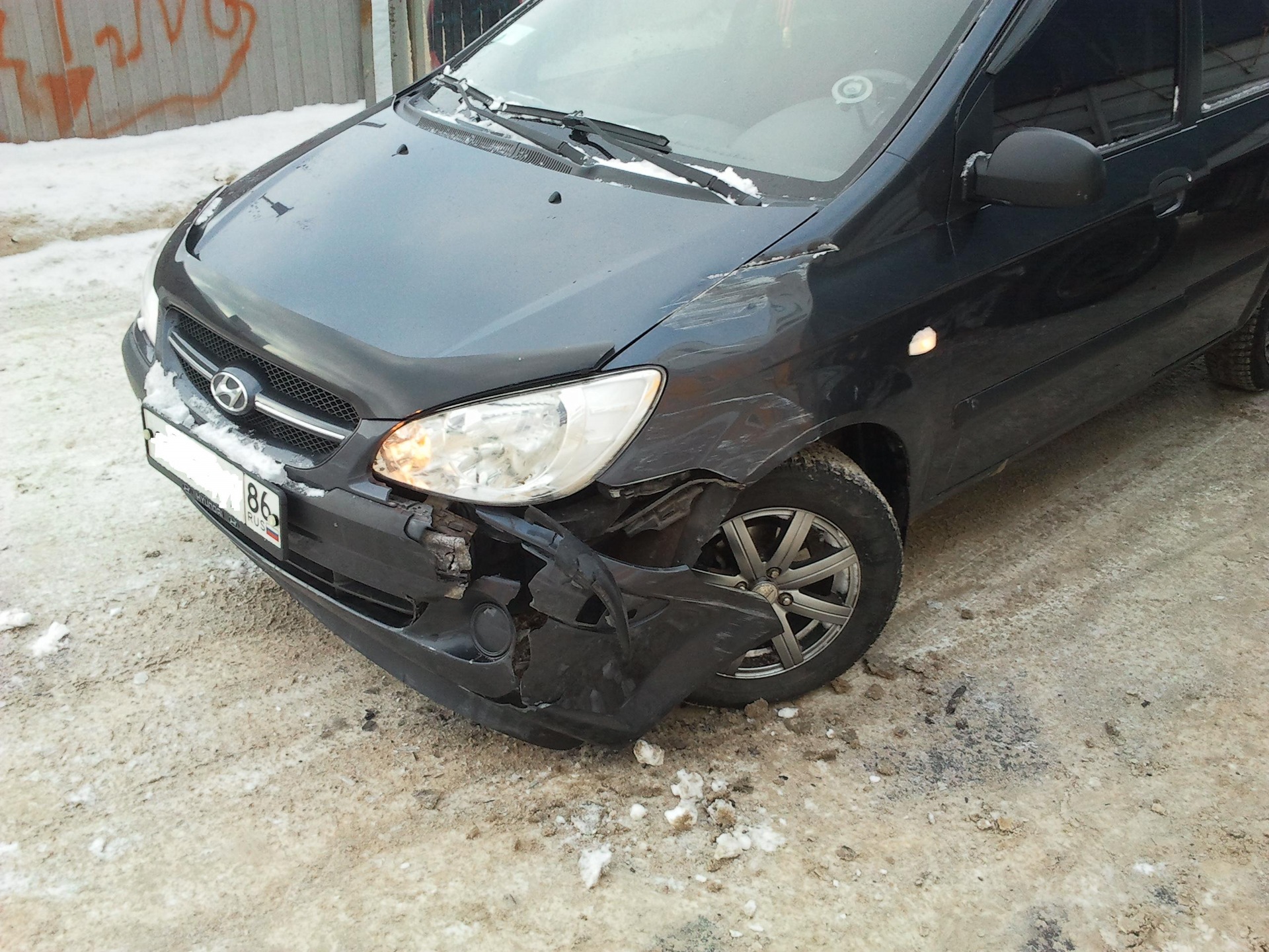 Первая авария — Hyundai Getz, 1,1 л, 2007 года | ДТП | DRIVE2