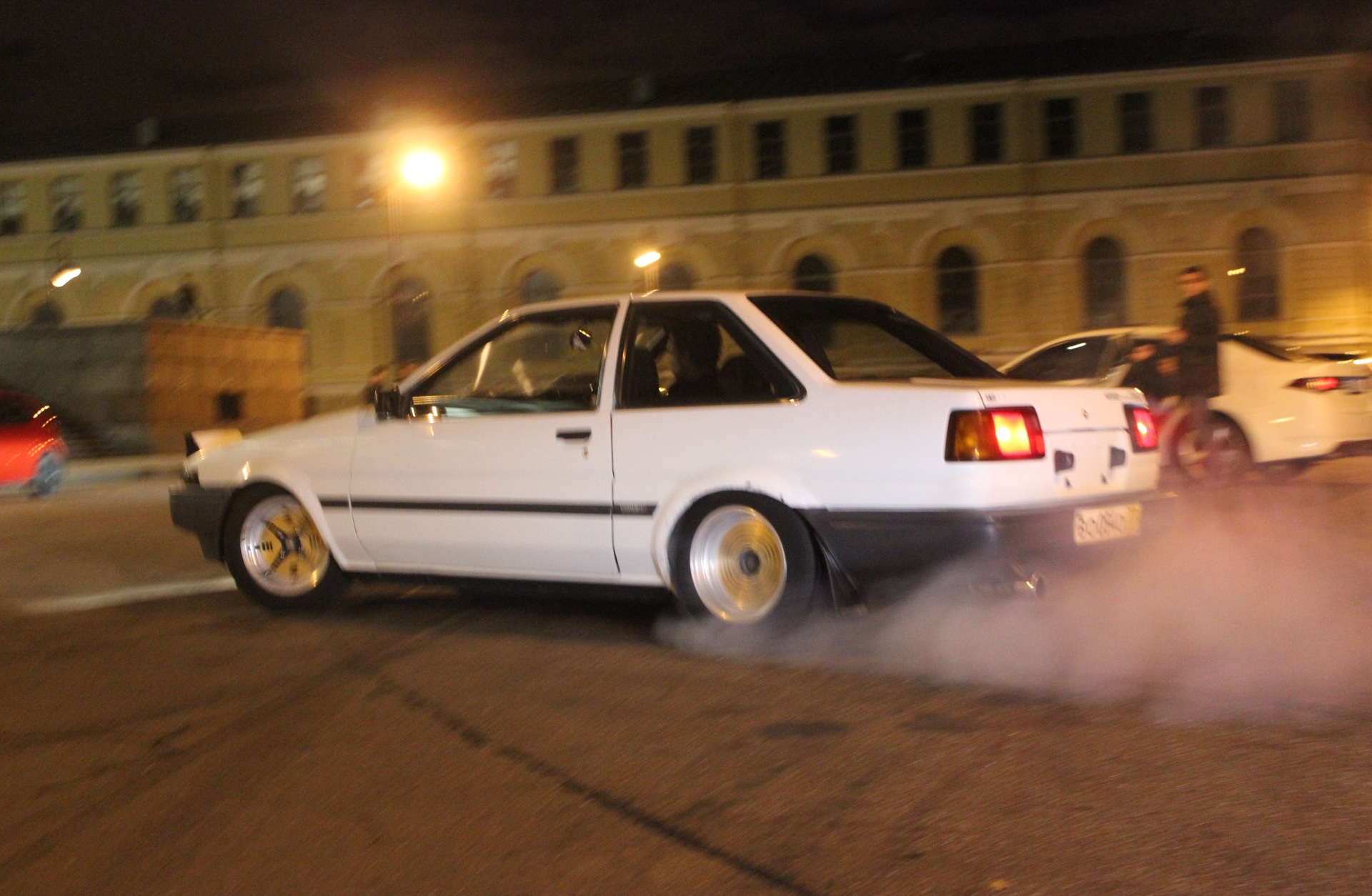 POWER RACING и burnout — Toyota Sprinter Trueno (85), 1,5 л, 1983 года |  встреча | DRIVE2