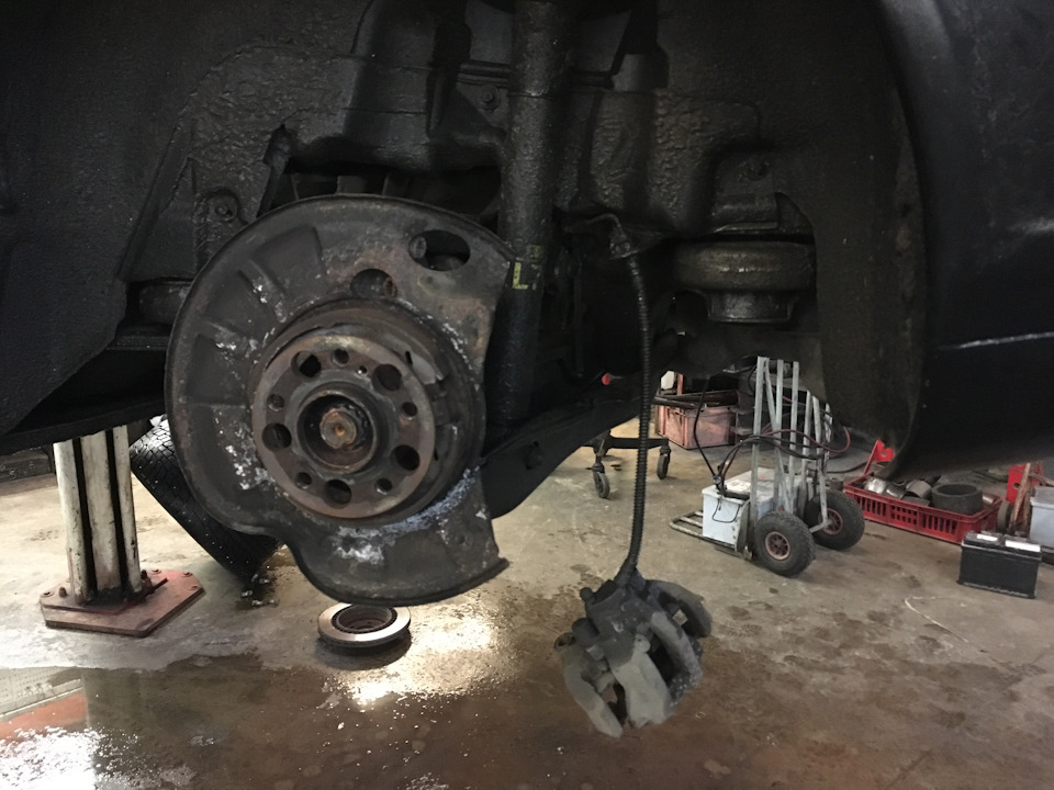 Ремонт стояночного тормоза — Mercedes-Benz CL-class (C216), 5,5 л, 2008 ...