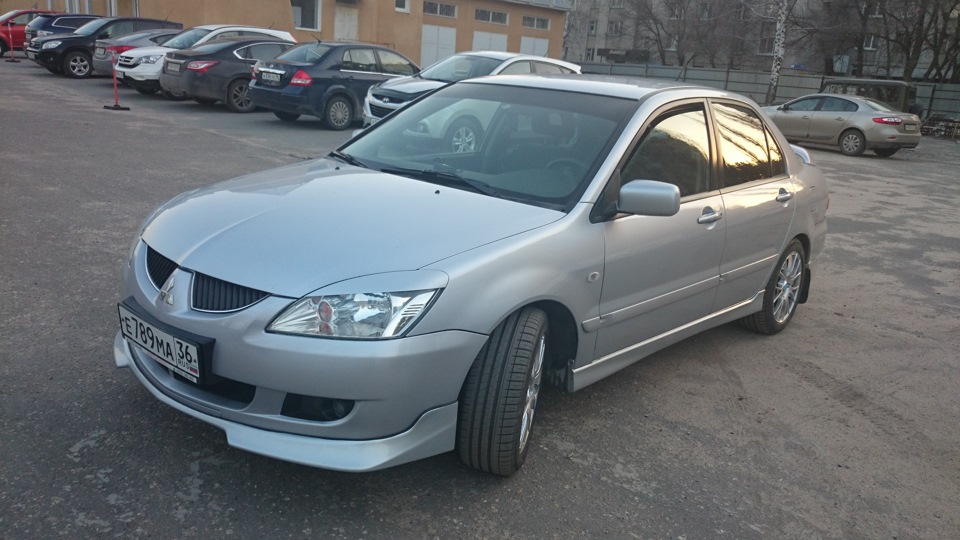 Сменка + тонированная полоса на лобовик. — Mitsubishi Lancer IX, 1,8 л ...