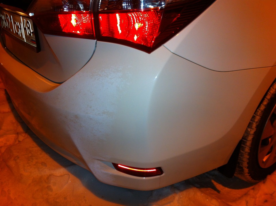Как снять задний бампер corolla e180 LED катафоты в задний бампер. - Toyota Corolla (160), 1,6 л, 2013 года аксессуар