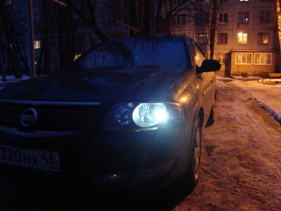 Светодиоды в габариты — Nissan Almera Classic (B10), 1,6 л, 2011 года ...