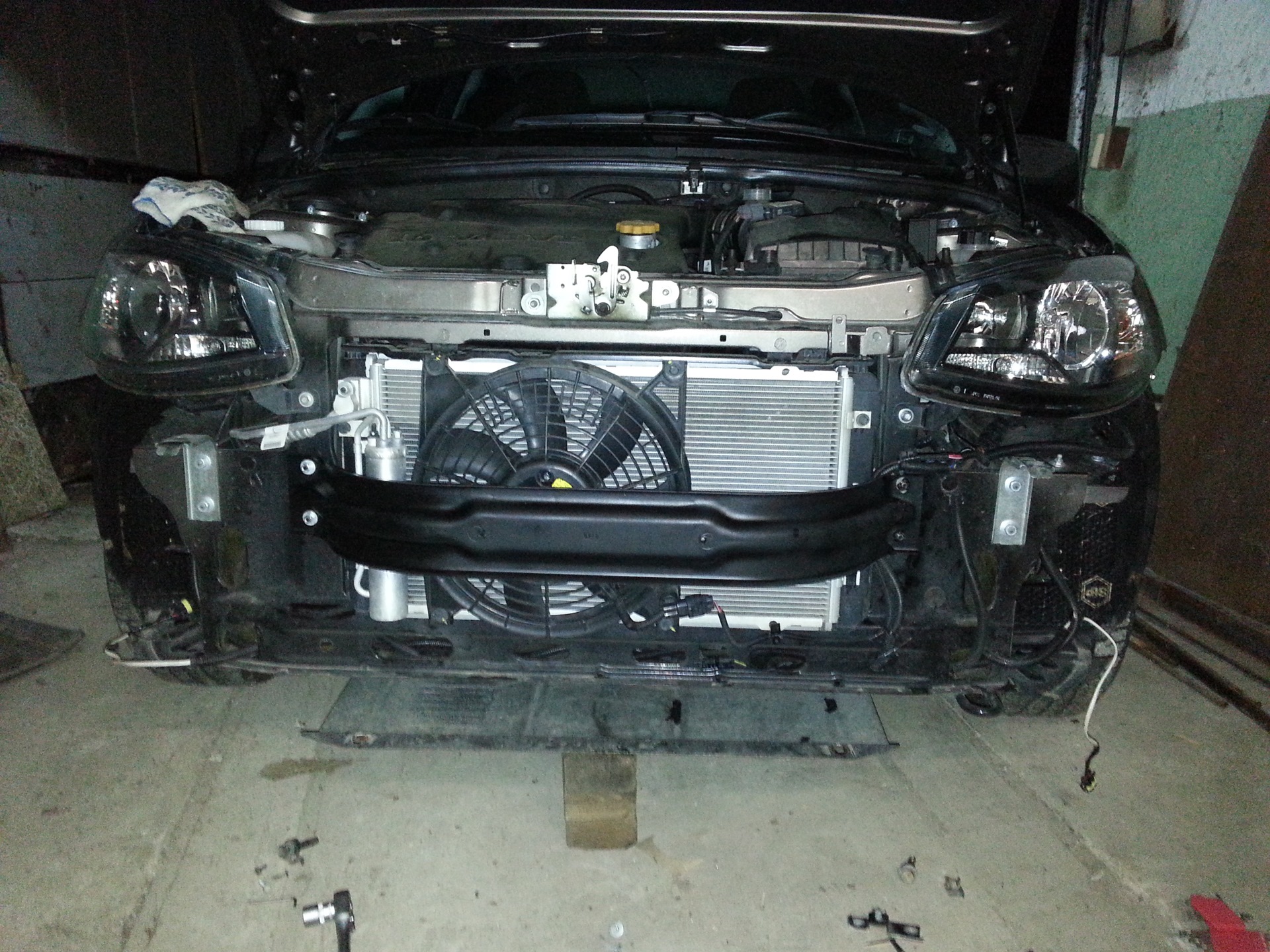 установка усилителя бампера — Lada Калина Хэтчбек (2G), 1,6 л, 2015 ...