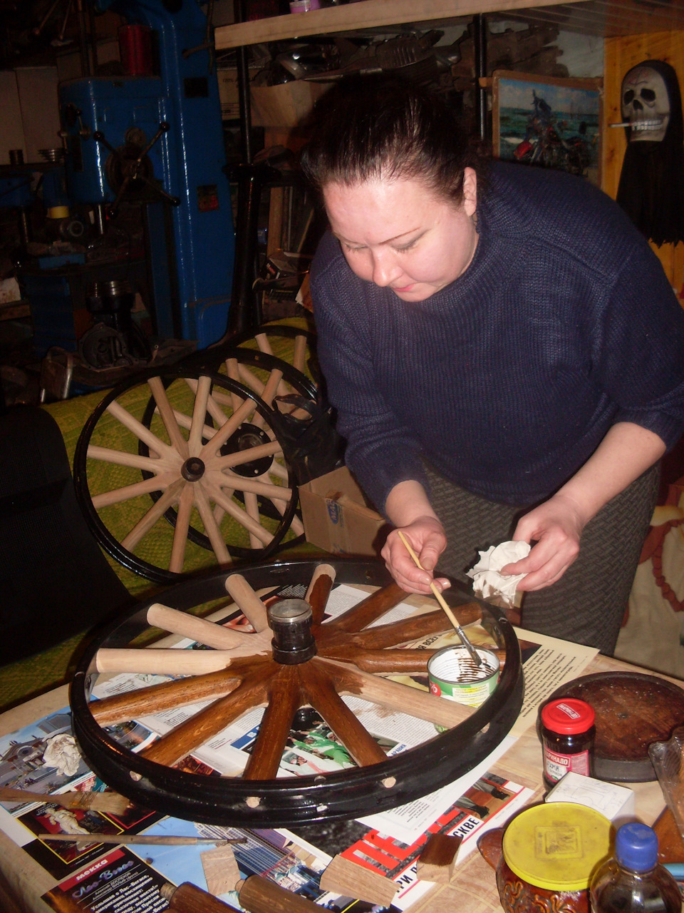 Restoration of a Ford T 1912 h 5 Wood wheel