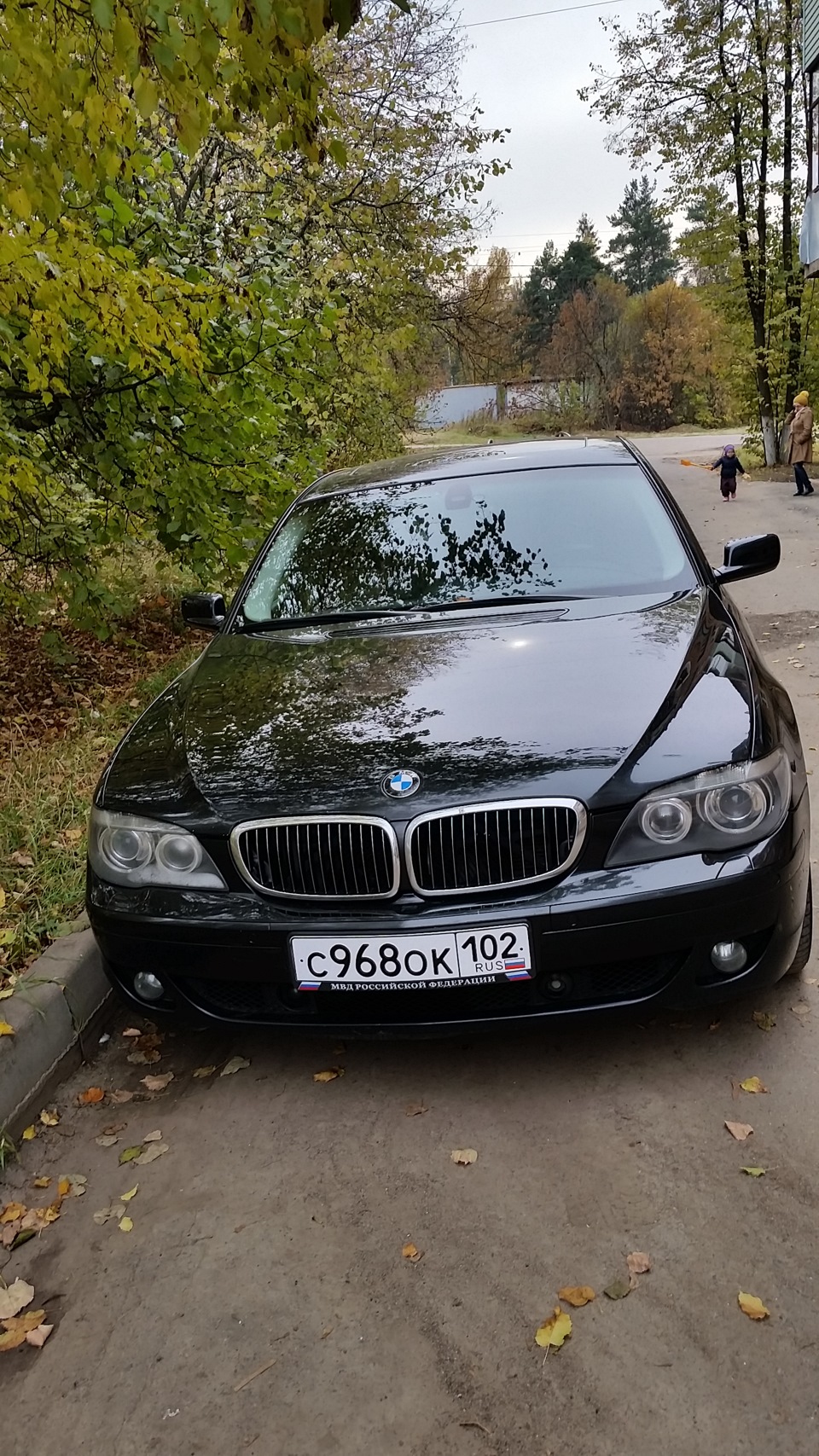 Красивый номер))) — BMW 7 series (E65/E66), 3 л, 2007 года | прикол | DRIVE2